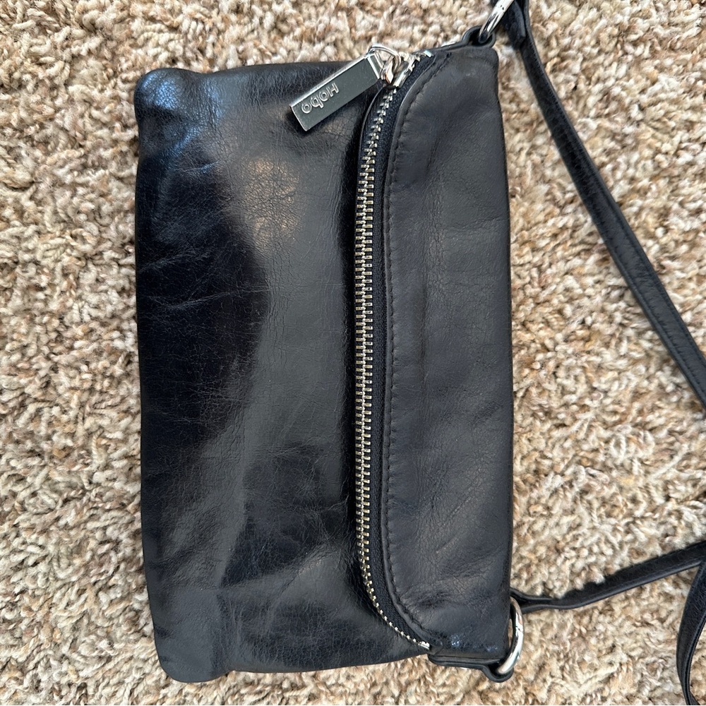 Coach Black Leather Hobo Bag
